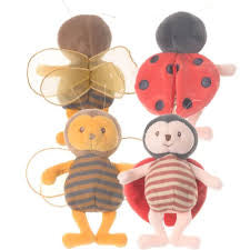 Ladybug & Bee Bag Charms