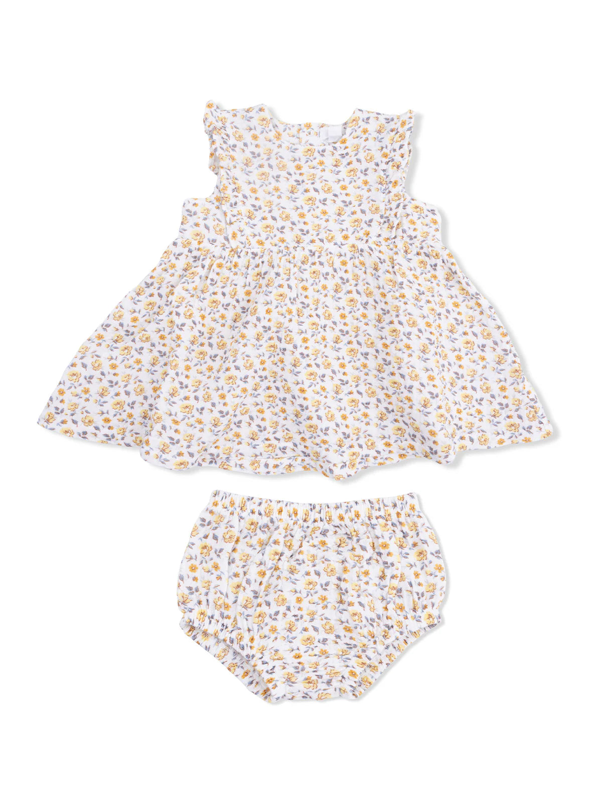 Yellow Country Roses - Ruffle Dress & Bloomer