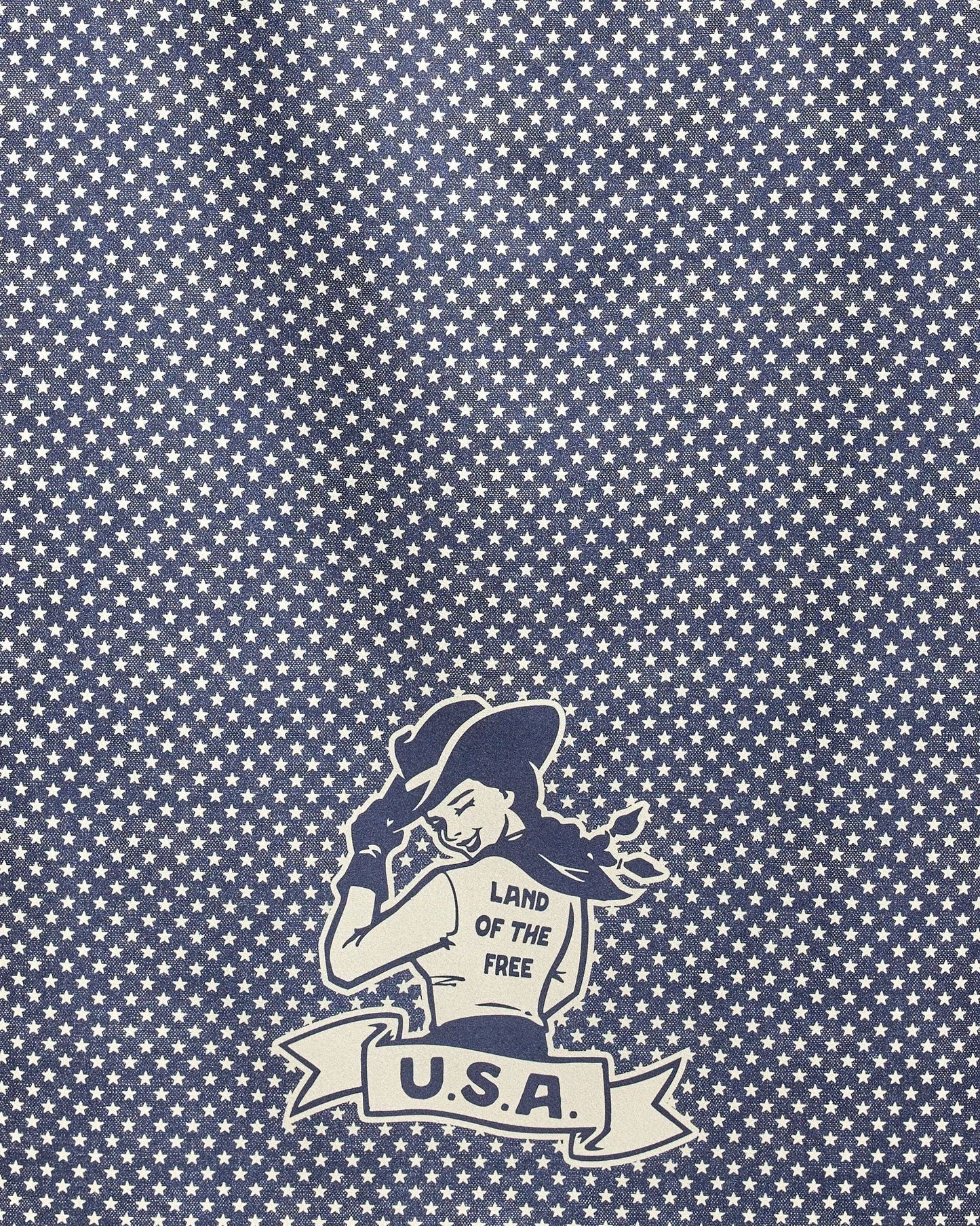 Star Cowgirl Navy Beach Towel