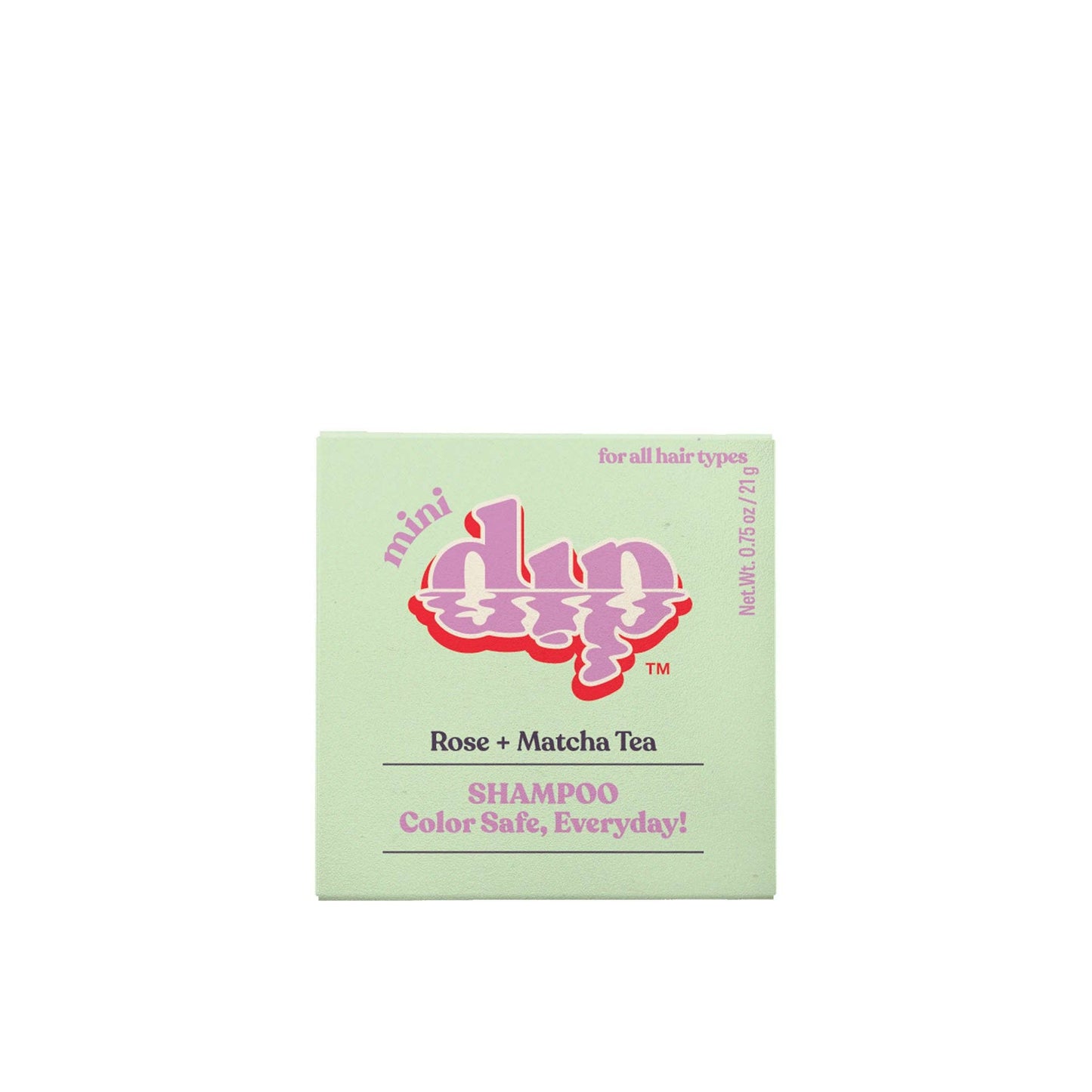 Dip - Mini Dip Color Safe Shampoo Bar for Every Day - Rose & Matcha