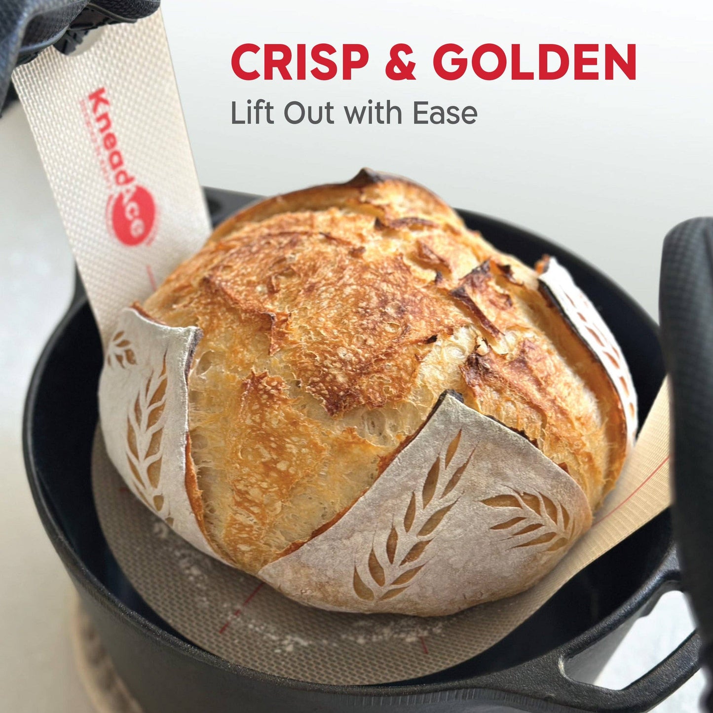KneadAce Silicone Bread Slings | Oval or Round