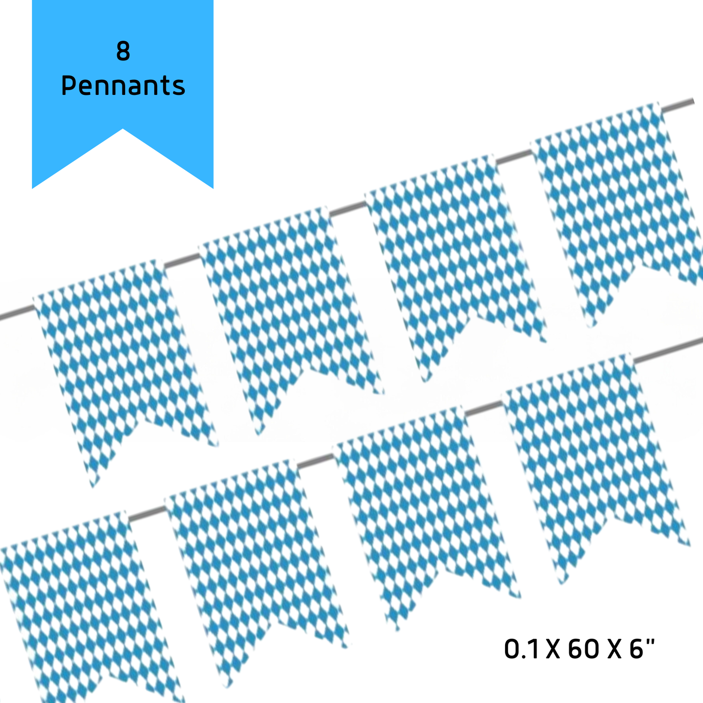 8 Flag Oktoberfest Party Supplies Party Paper Banner