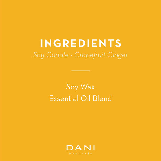 DANI Naturals - Grapefruit Ginger Travel Candle Tin 2oz