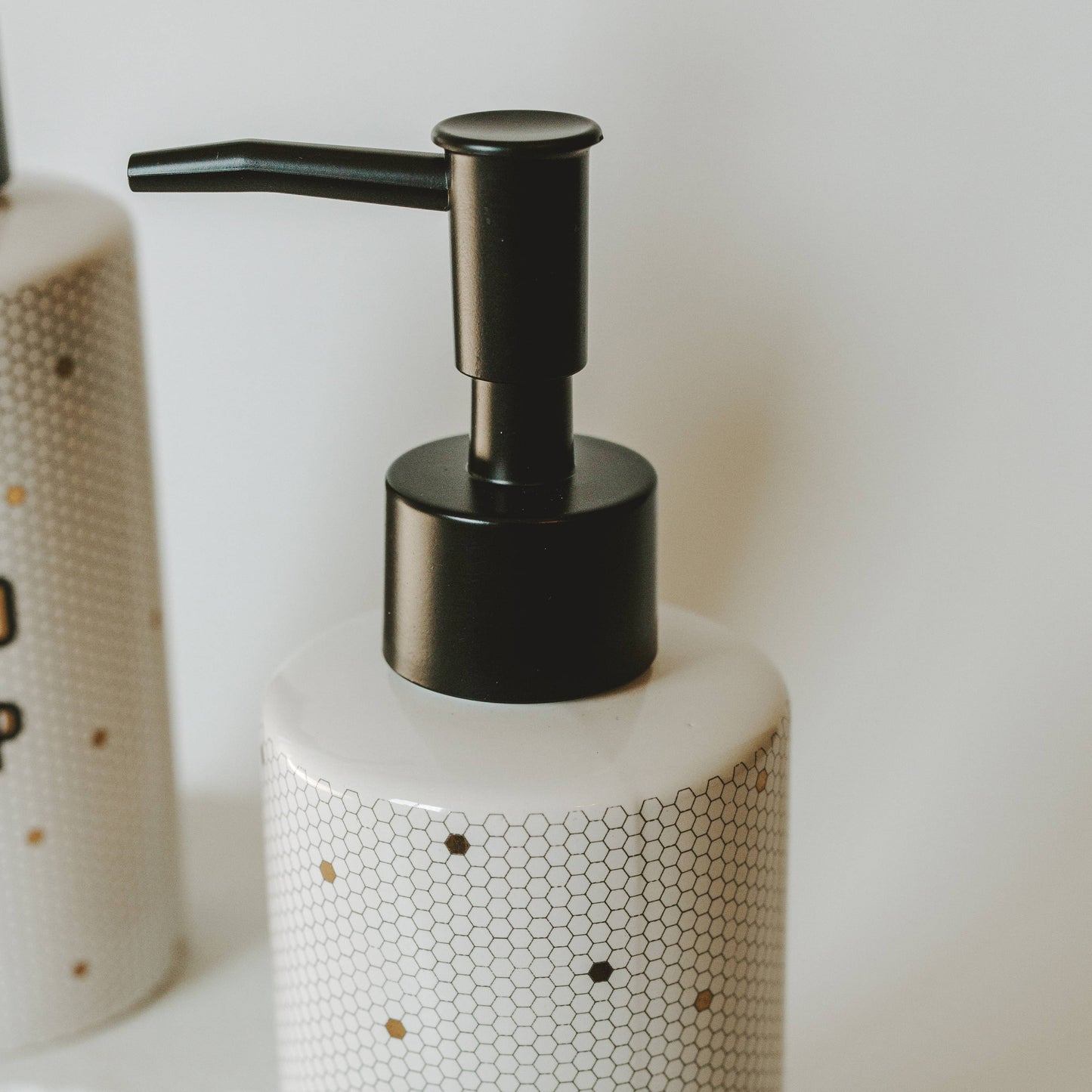 8.5oz Honeycomb Tile Hand/Dish Soap Dispenser- Home Decor & Gifts