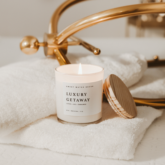 Luxury Getaway 11 oz Soy Candle - Home Decor & Gifts