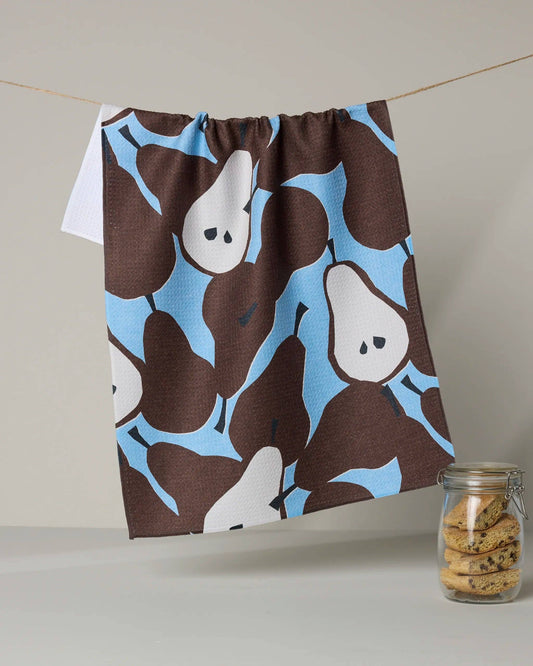 Graphic Pears Tea Towel