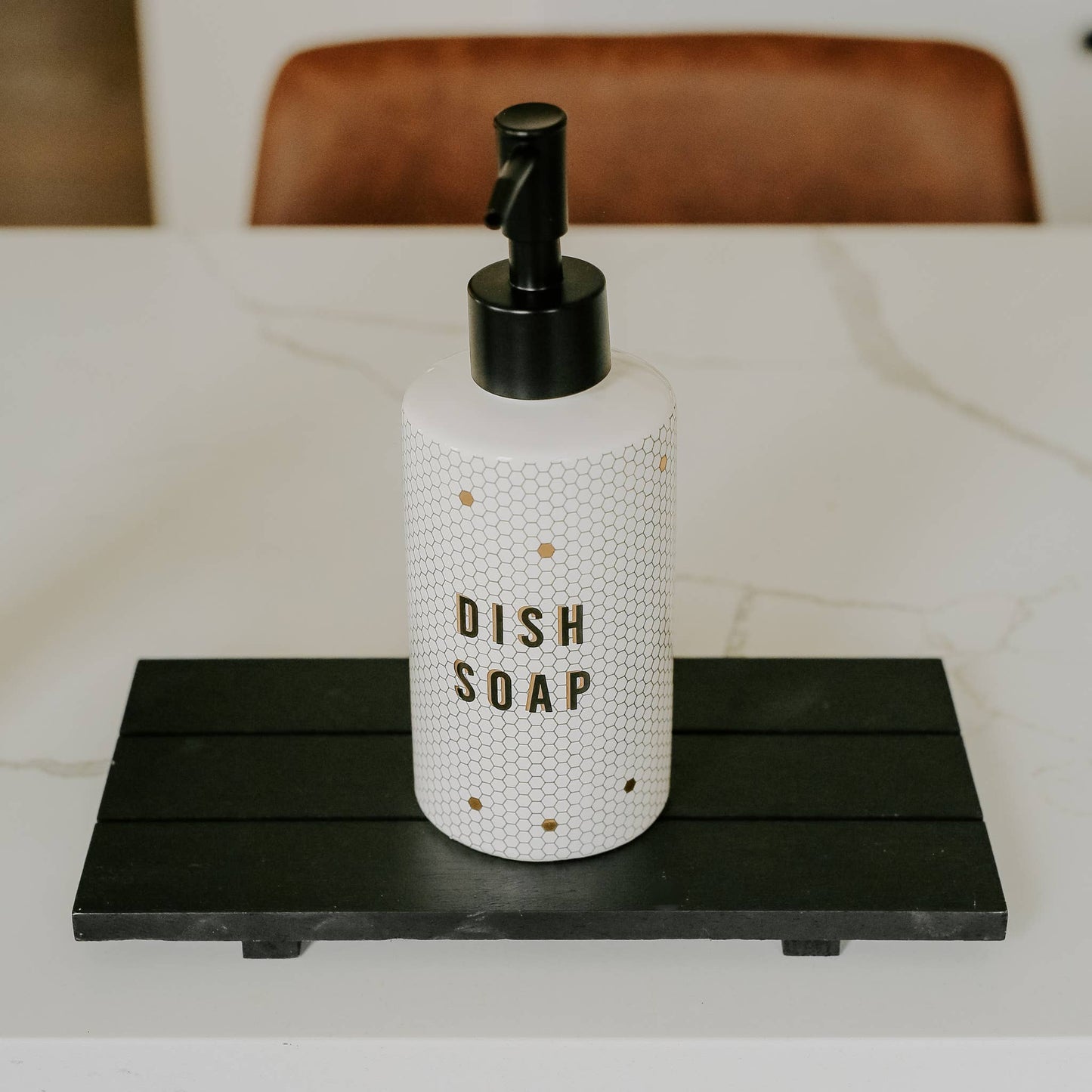 8.5oz Honeycomb Tile Hand/Dish Soap Dispenser- Home Decor & Gifts