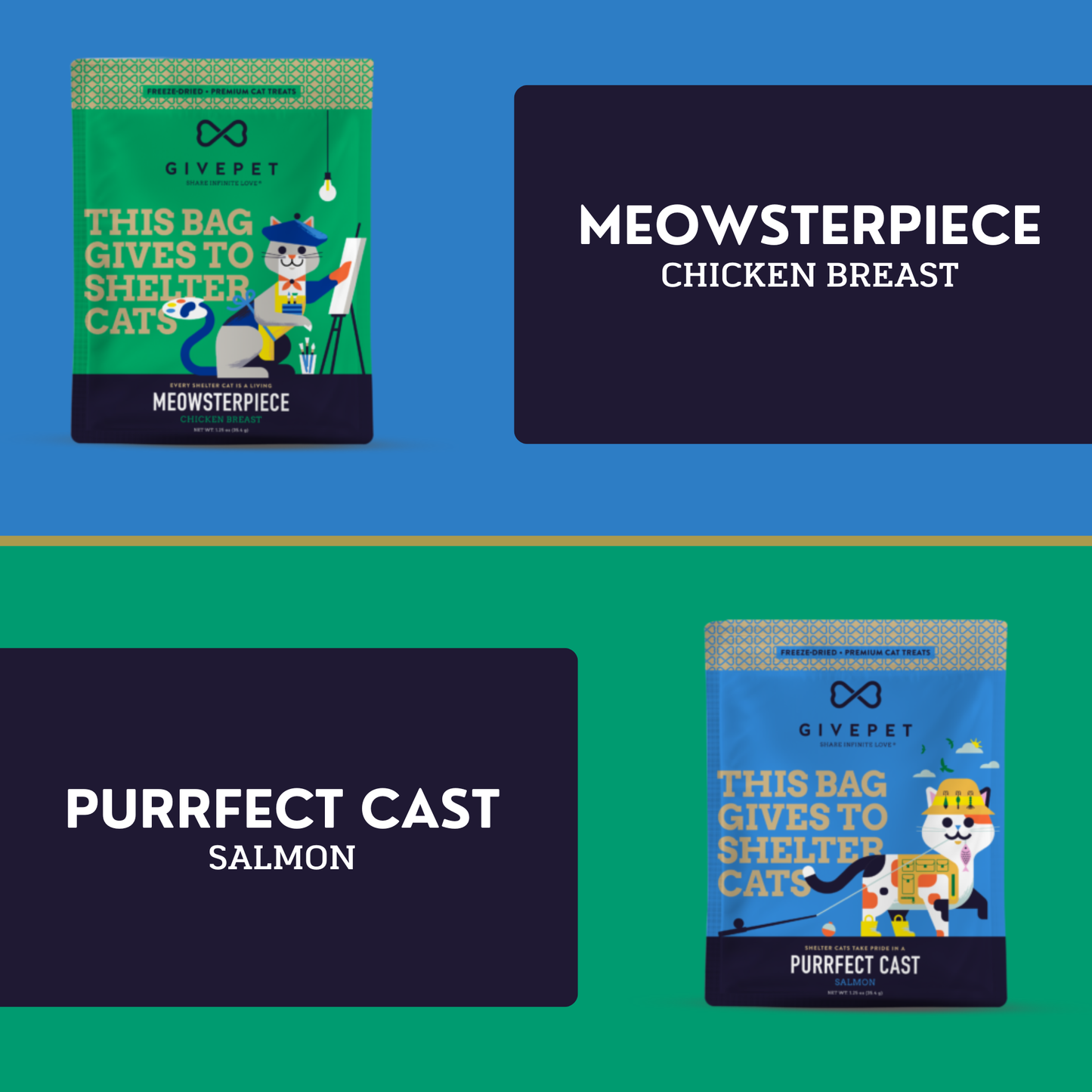 GivePet Meowsterpiece Freeze Dried Cat Treats