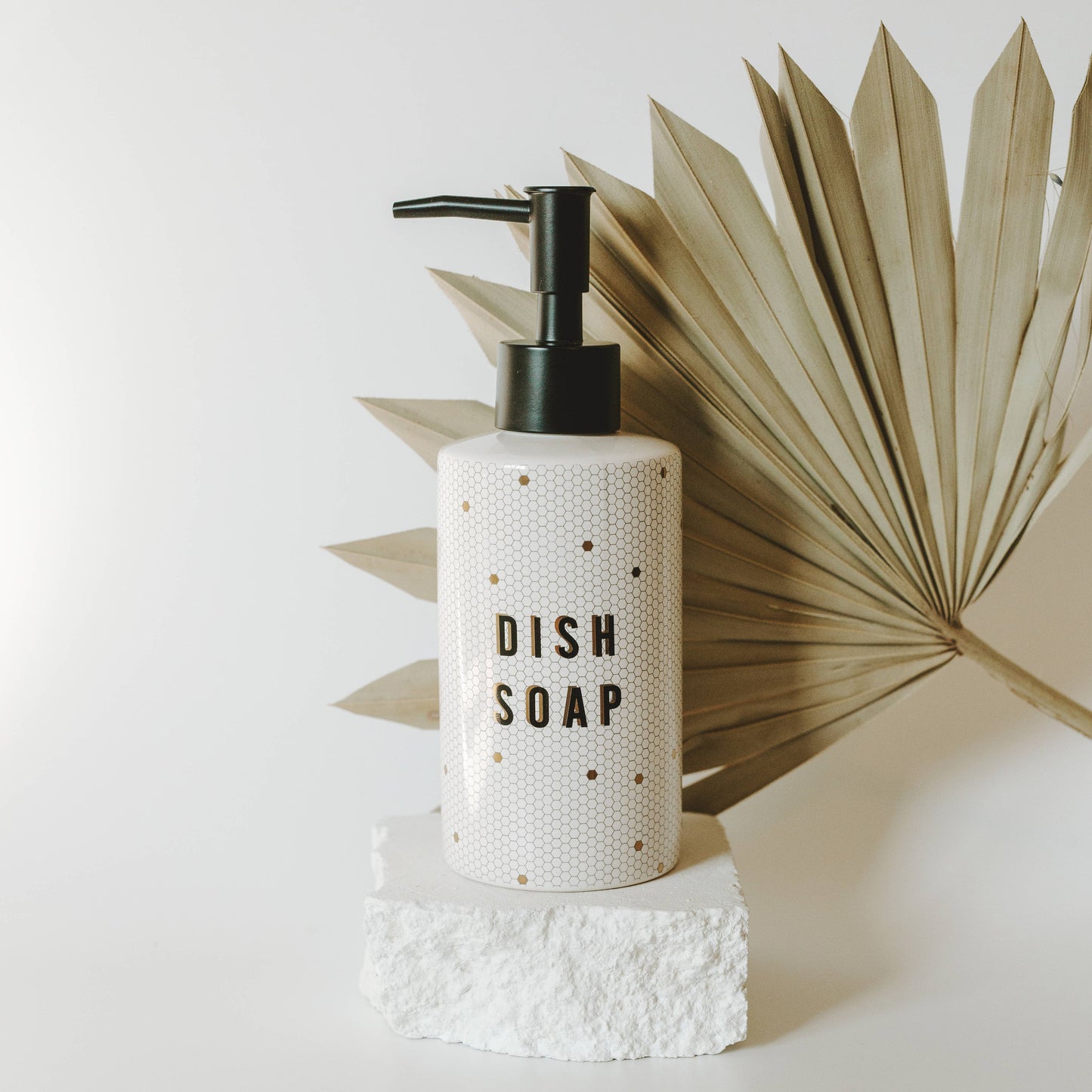8.5oz Honeycomb Tile Hand/Dish Soap Dispenser- Home Decor & Gifts