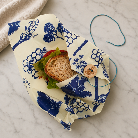 Bees Wrap Reusable Beeswax Sandwich Wrap - Bees & Bears