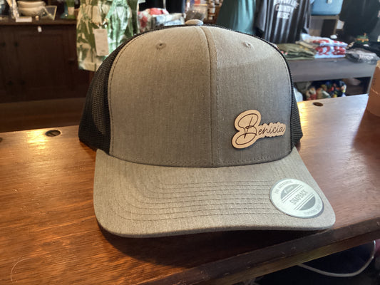 Benicia Leather Patch/Embroidered Hat