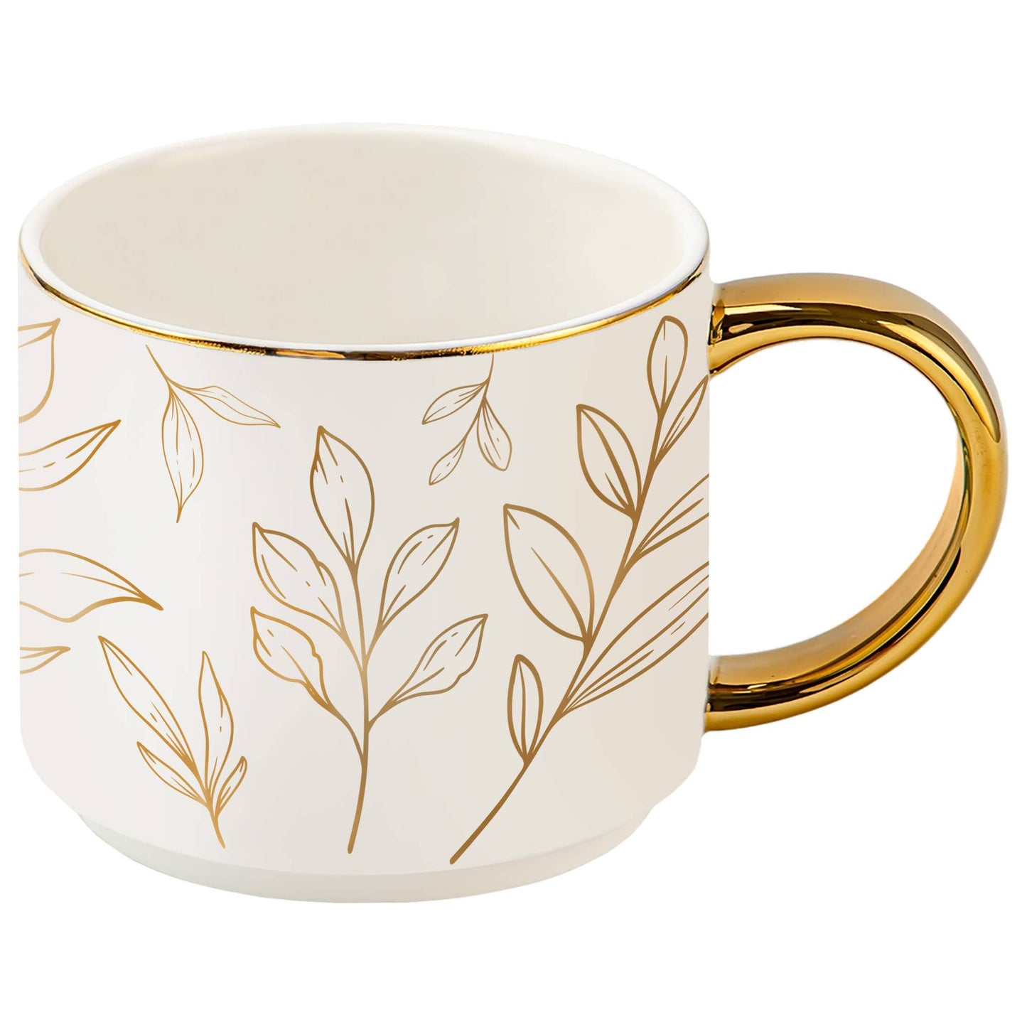 Gold Leaves Coffee Mug - Fall Decor & Gifts