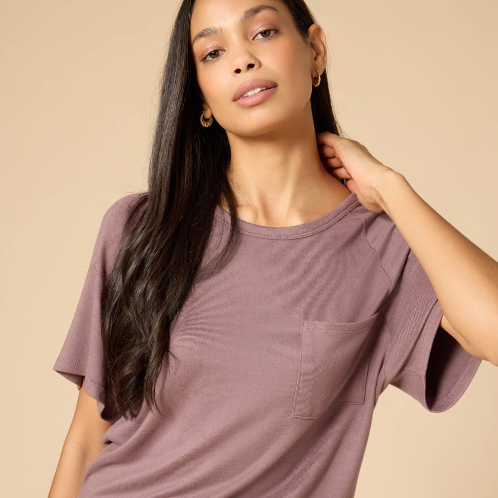 Dream Jersey Slouchy Tee and Shorts Lounge Set for Women