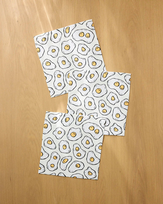 Sunny Side Eggs Dishcloth Set