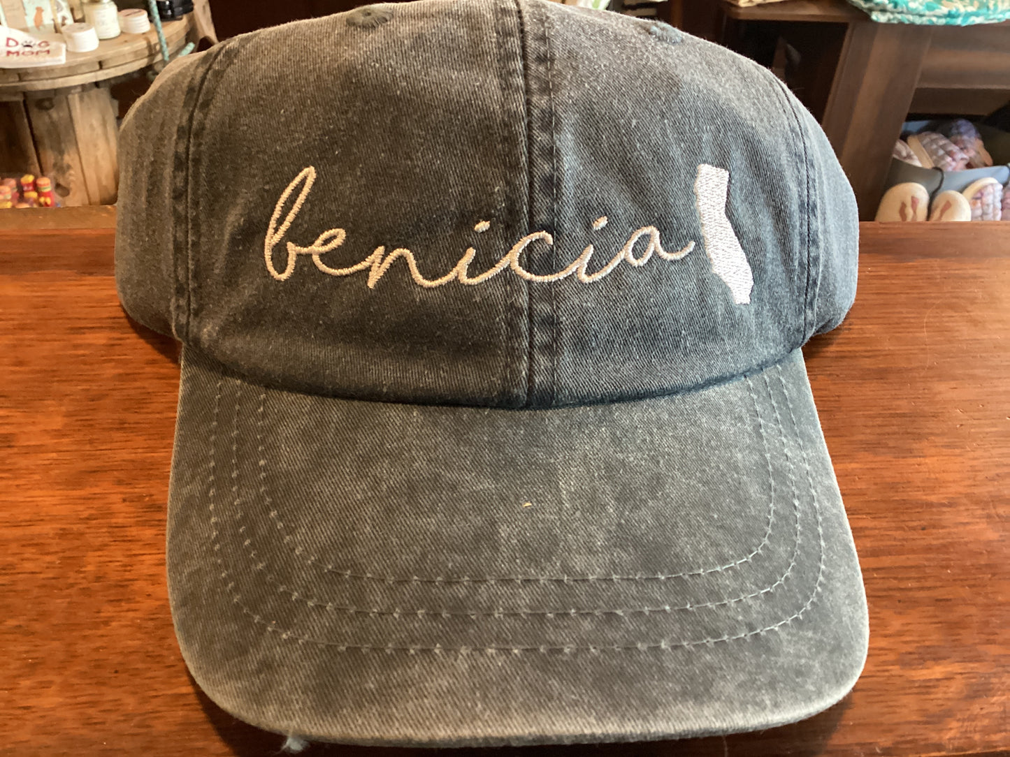 Benicia Leather Patch/Embroidered Hat