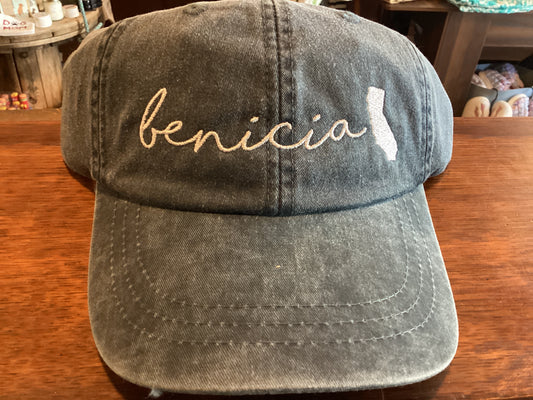 Benicia Leather Patch/Embroidered Hat