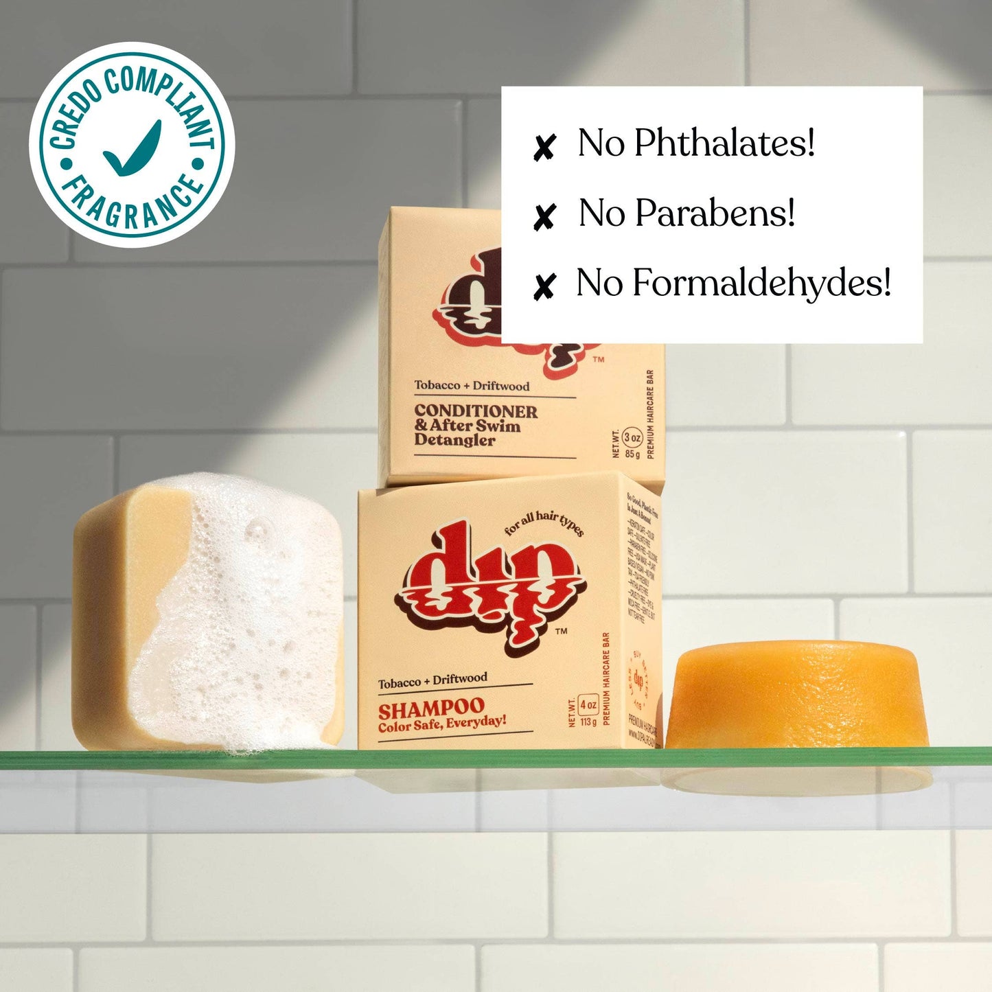 Color Safe Shampoo Bar for Every Day - Tobacco & Driftwood