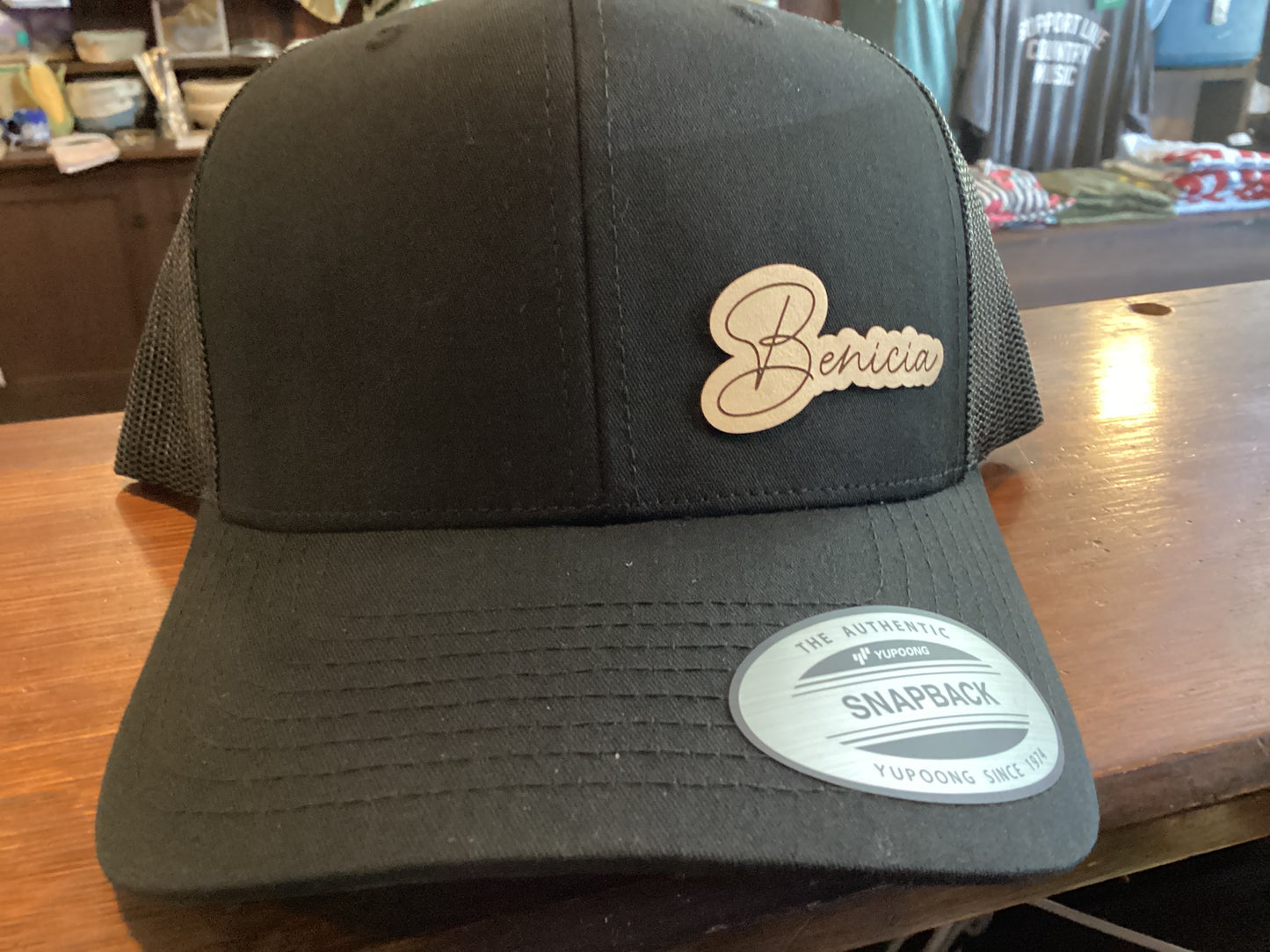 Benicia Leather Patch/Embroidered Hat