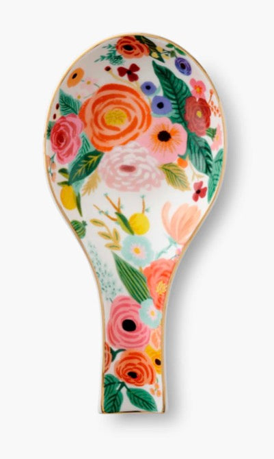 Garden Party Porcelain Spoon Rest