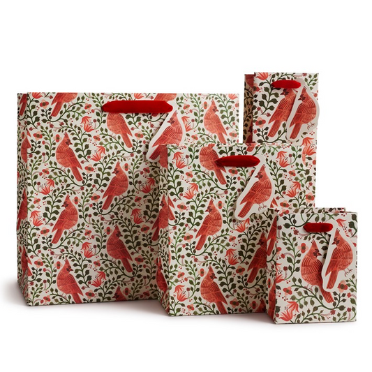 Christmas Cardinals Large Gift Bag