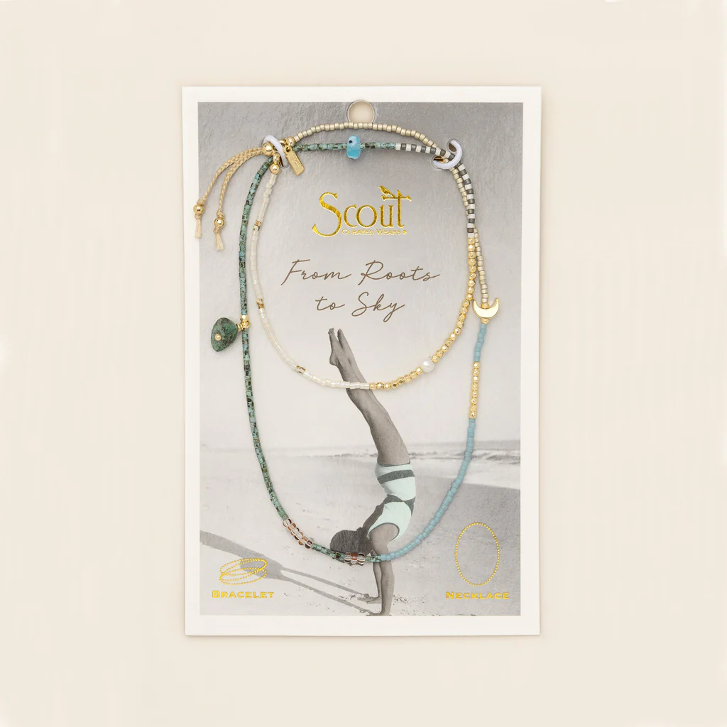 Scout Curated Wears - Mixed Media Wrap Bracelet/Necklace - Transformation