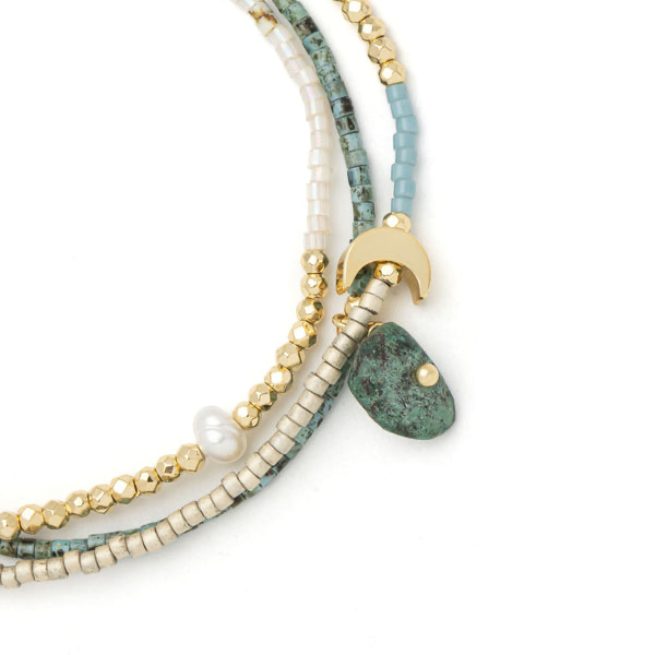Scout Curated Wears - Mixed Media Wrap Bracelet/Necklace - Transformation
