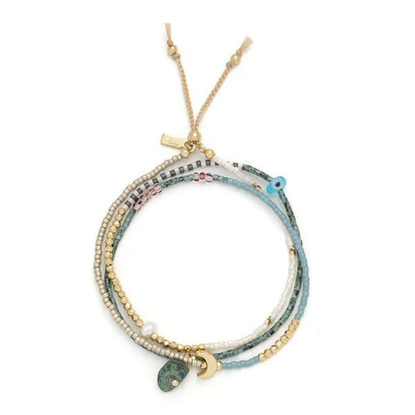 Scout Curated Wears - Mixed Media Wrap Bracelet/Necklace - Transformation