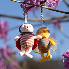 Ladybug & Bee Bag Charms