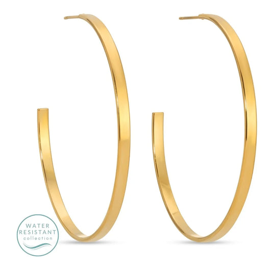 Large Hoops | Water Resistant | Earrings