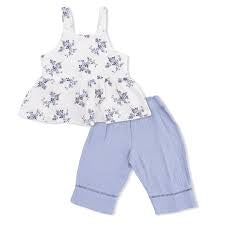 Belle Rosette Dot - Peplum Tank W/ Smocked Pant