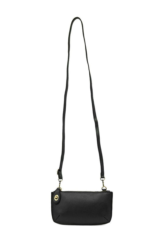 Black Mini Crossbody Wristlet Clutch