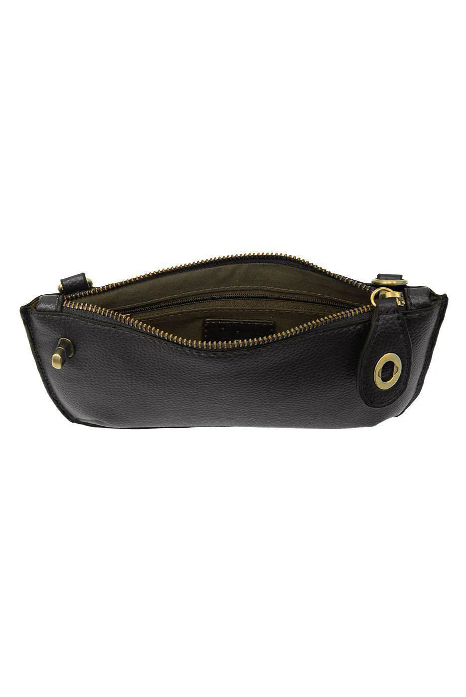 Black Mini Crossbody Wristlet Clutch