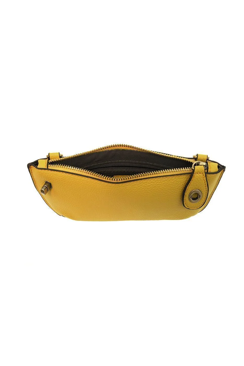 Mustard Mini Crossbody Wristlet Clutch