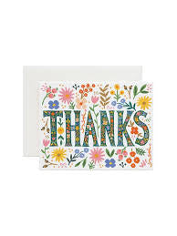 Floral Thanks Card