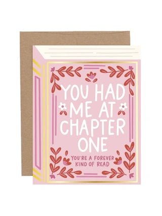 You Had Me At Chapter One Greeting Card
