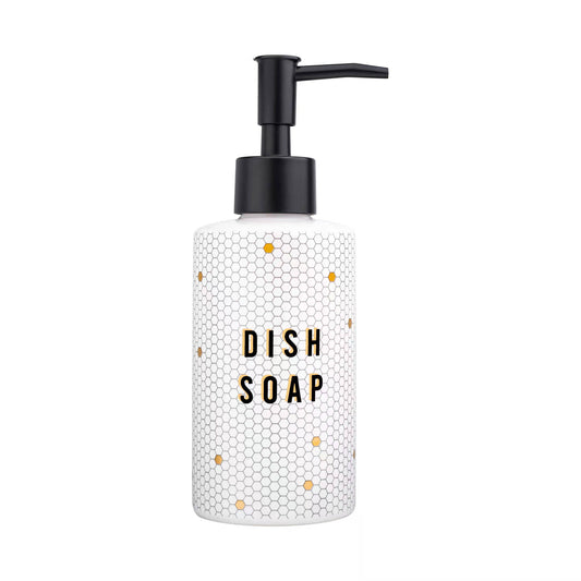 8.5oz Honeycomb Tile Hand/Dish Soap Dispenser- Home Decor & Gifts