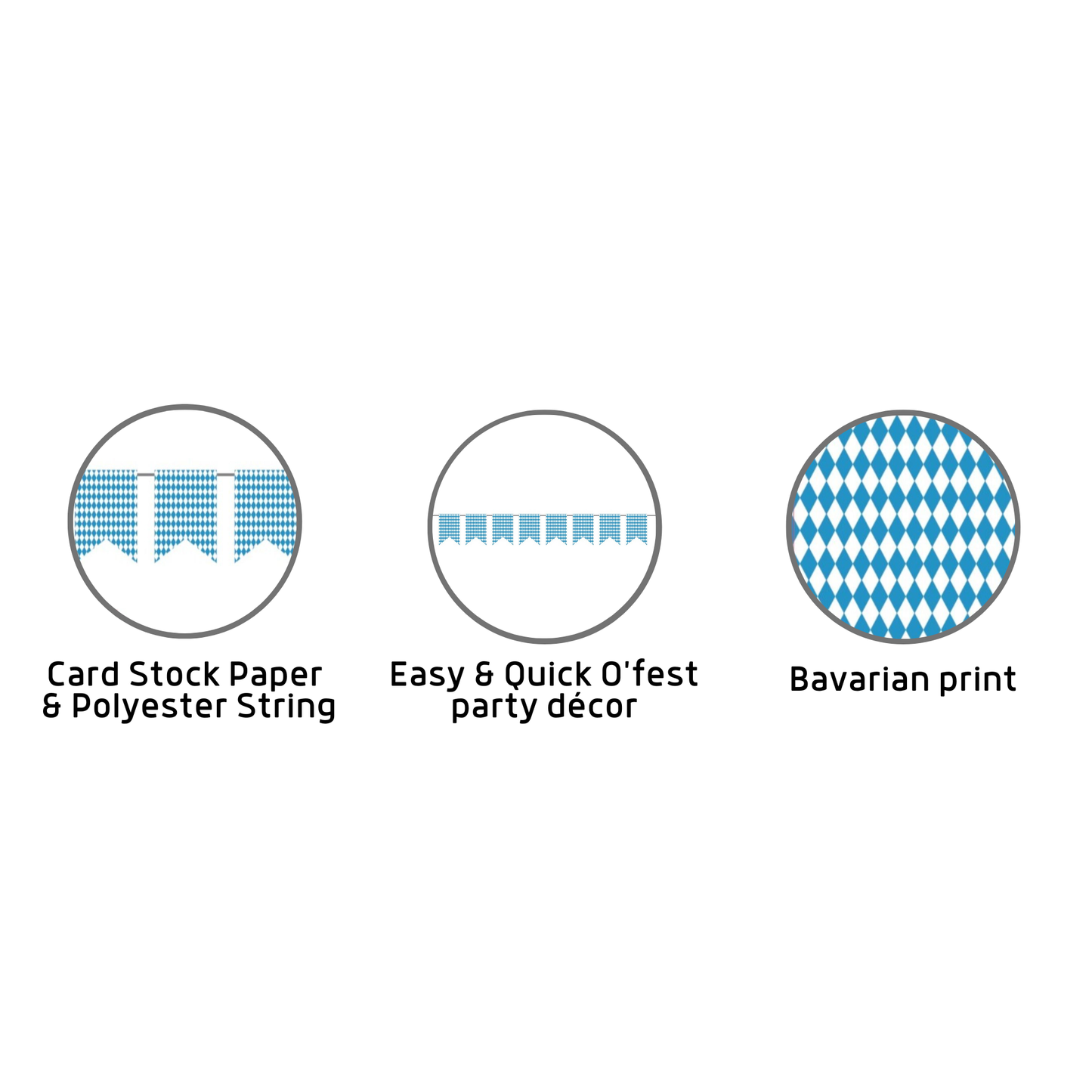8 Flag Oktoberfest Party Supplies Party Paper Banner