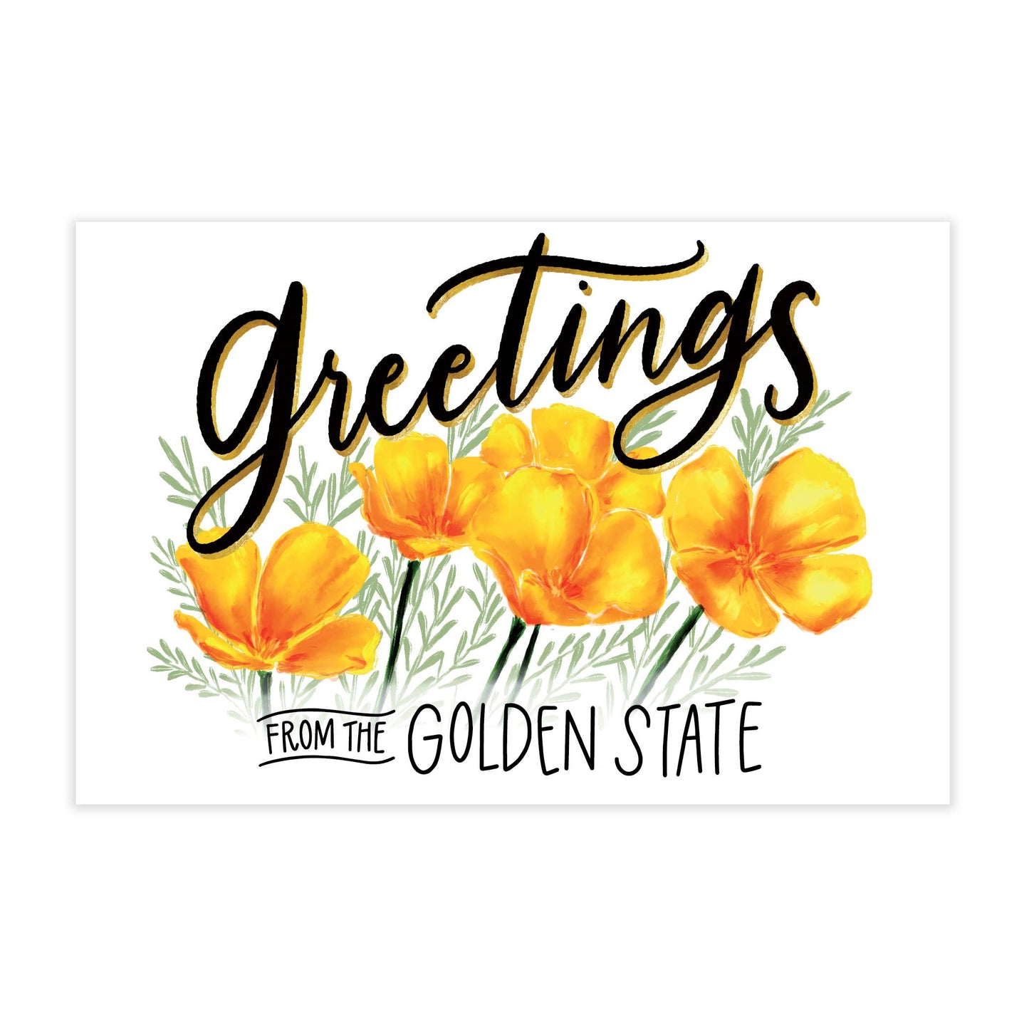 Greetings - The Golden State Postcard