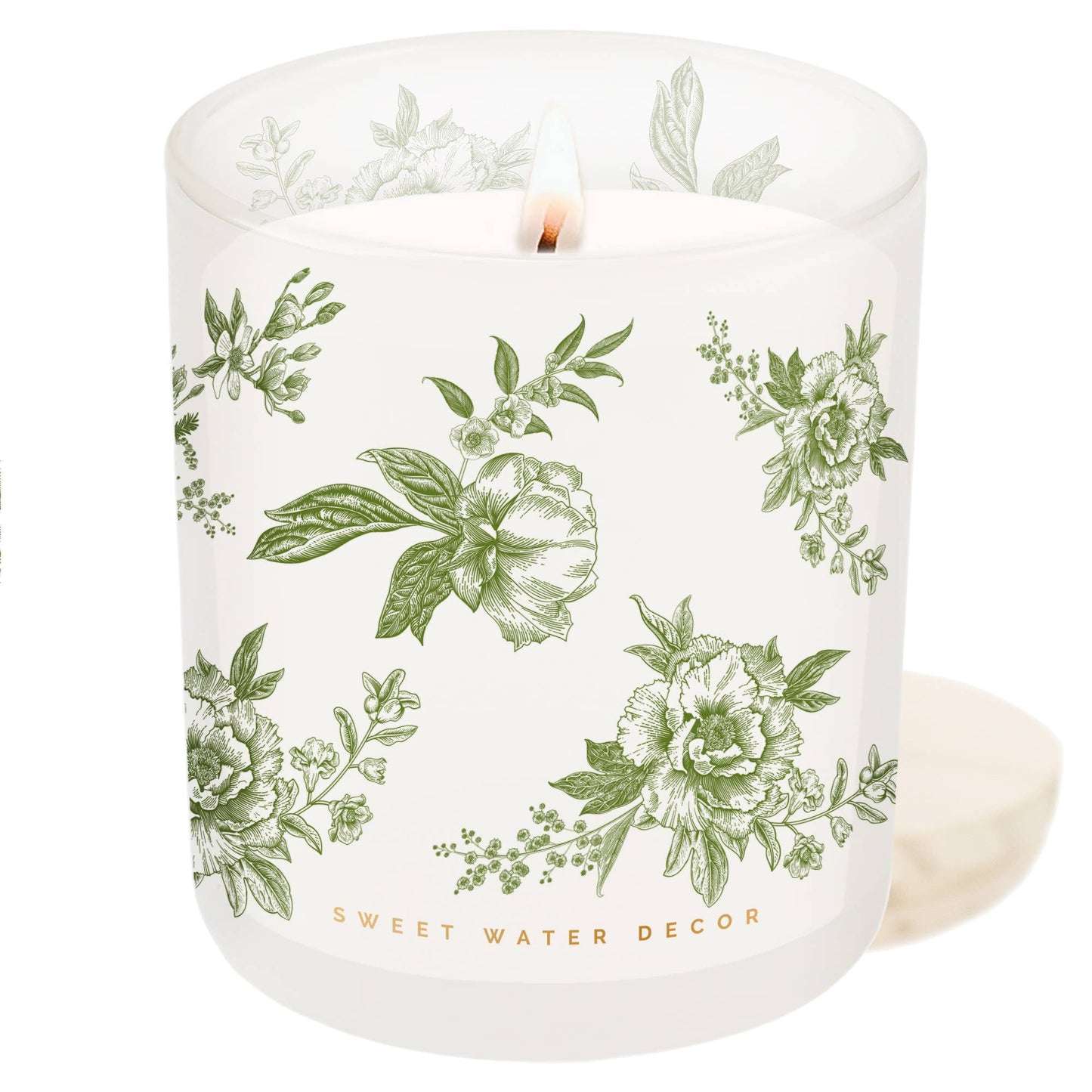 *NEW* Green Delft 12 oz Soy Candle - Home Decor