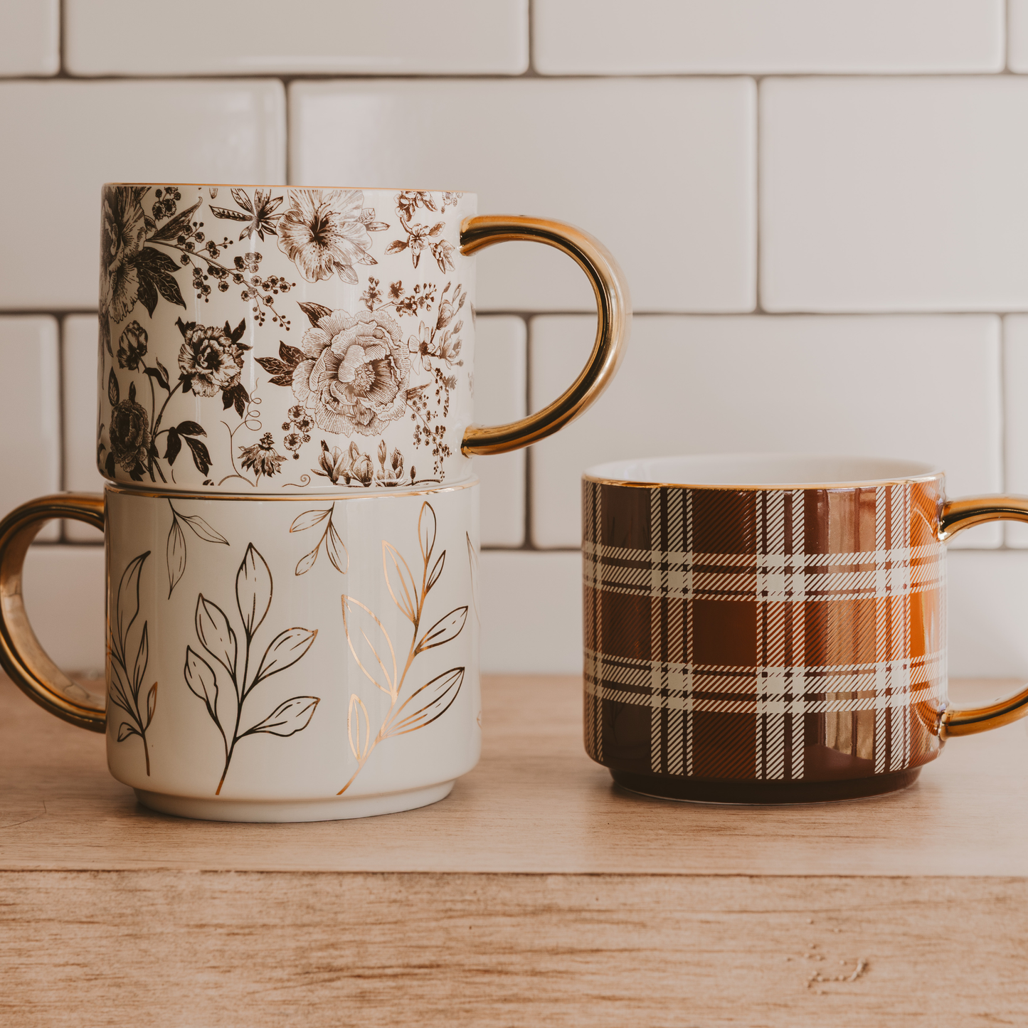 Gold Leaves Coffee Mug - Fall Decor & Gifts