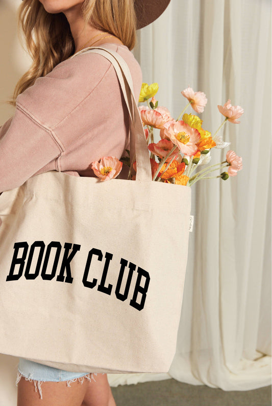 BOOK CLUB Canvas Tote Bag
