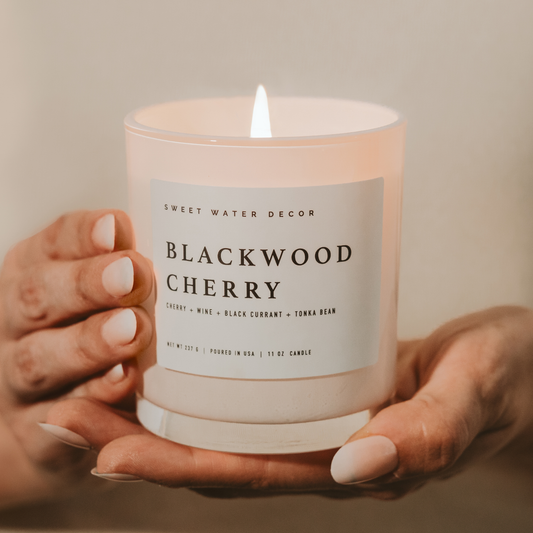 *NEW* Blackwood Cherry 11 oz Soy Candle - Home Decor & Gifts