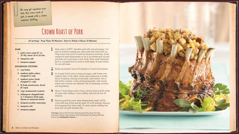 Betty Crocker Lost Recipes