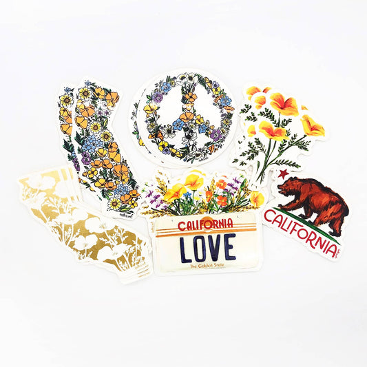 Golden California Sticker