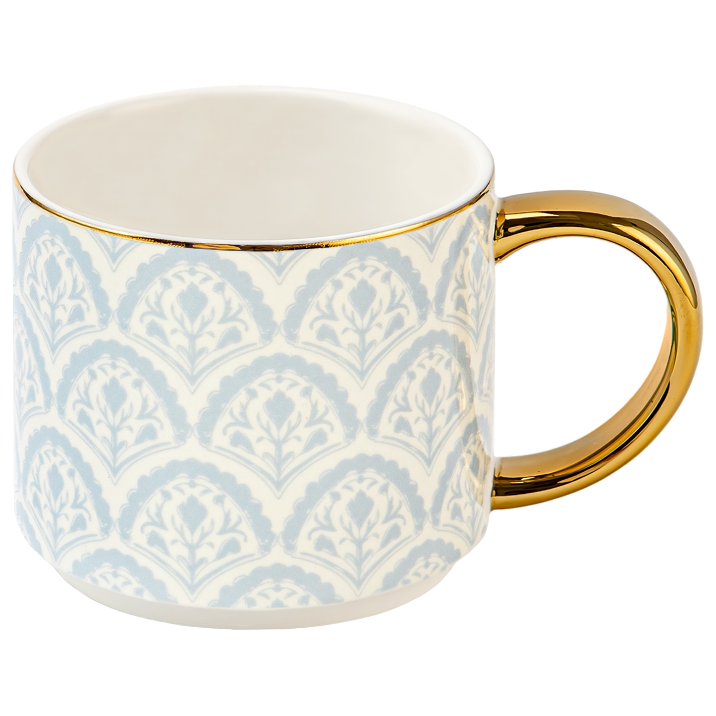 Blue Fan Quilt Coffee Mug - Home Decor & Gifts
