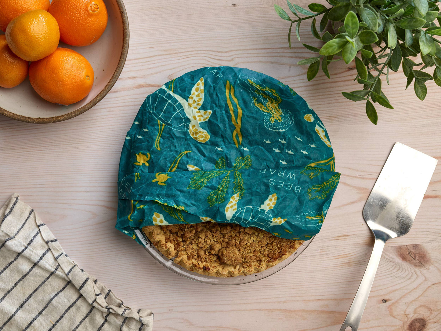 Bees Wrap Beeswax Reusable Bread Wrap - Oceans Print