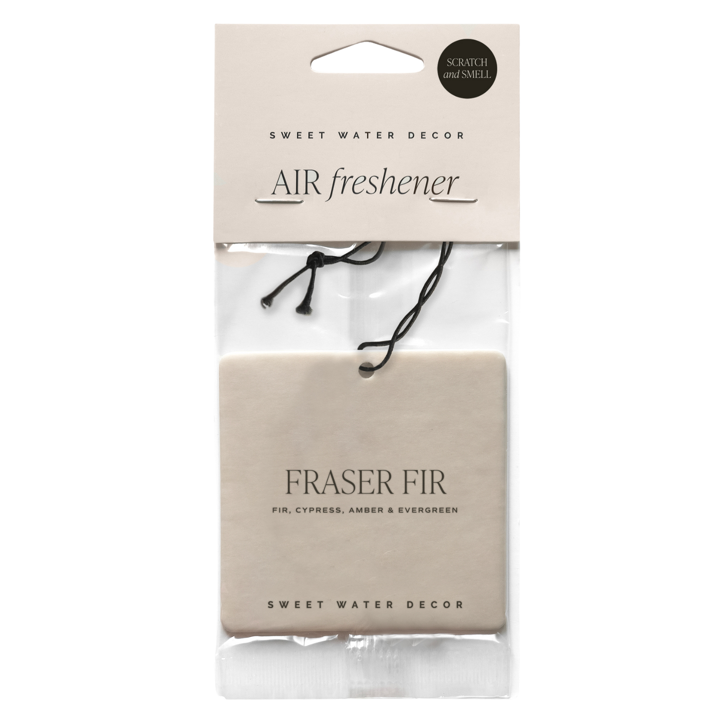 Sweet Water Decor - Fraser Fir Hanging Air Freshener - Christmas Decor